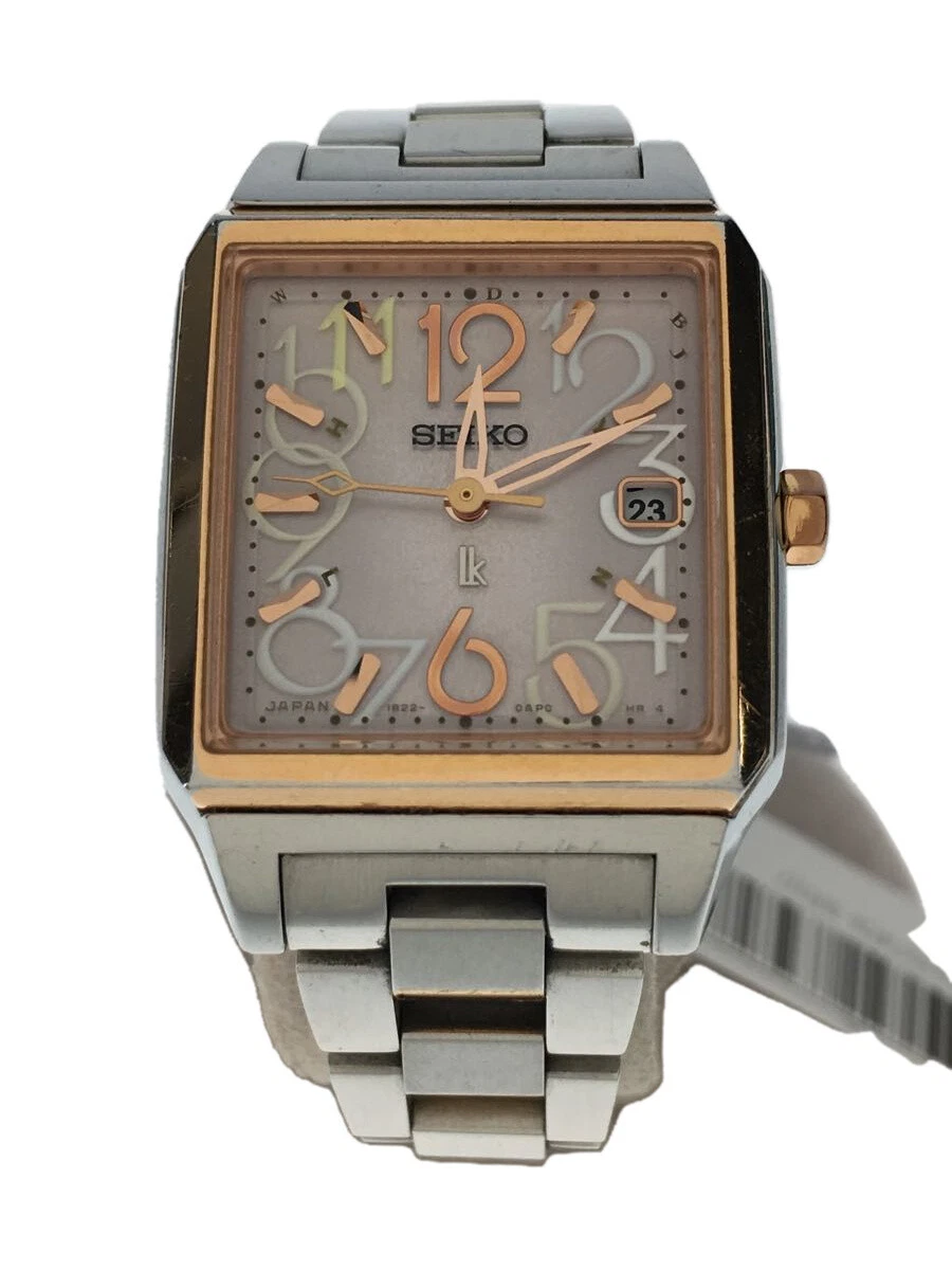 SEIKO Solar Watch Analog PNK SLV