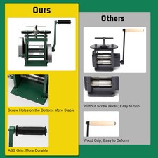 Manual Combination Rolling Mill Machine 85mm Jewelry Making Jewelry Press Tool