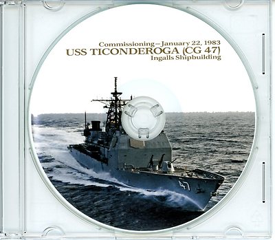 USS Ticonderoga CG 47 Commissioning Program 1983 United States Navy Plank Owners