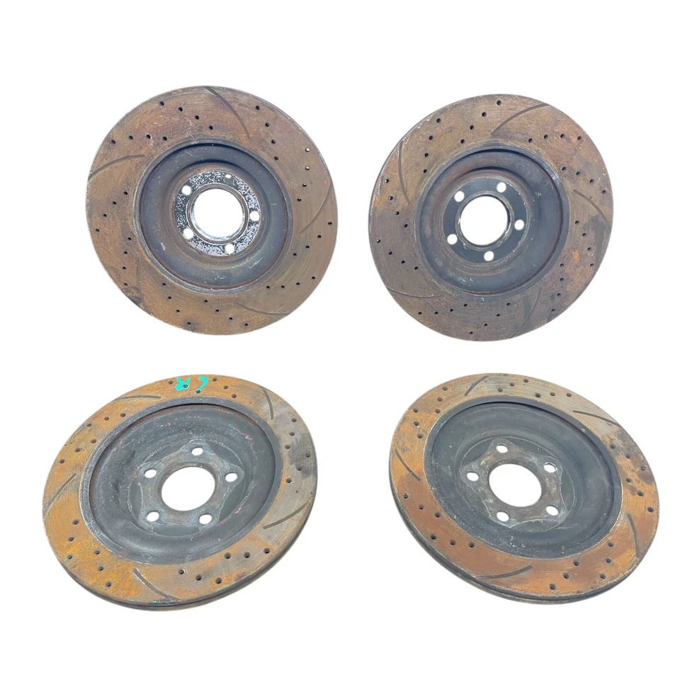 10-15 Jaguar XF X250 Front & rear left & right side brake rotor disk set OEM - Image 2 of 4