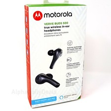 Motorola Verve Buds 500 True Wireless Bluetooth In-Ear Earbuds Headphones Black