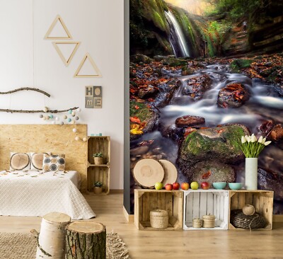 3D Fall Stone 7158 Wallpaper Mural Paper Wall Print Indoor Murals CA Sinsin