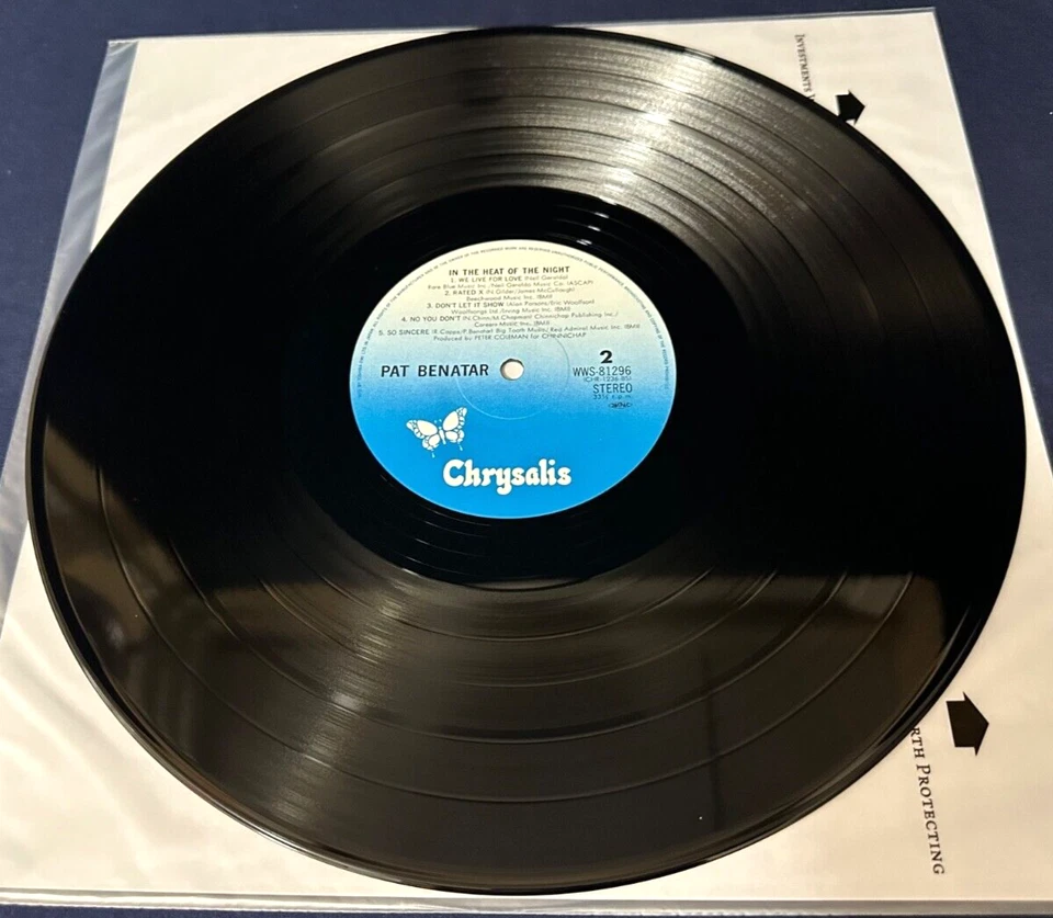 PAT BENATAR~IN THE HEAT OF THE NIGHT Japan 1st Press Obi Insert TOP SHELF NM - Image 4 of 4