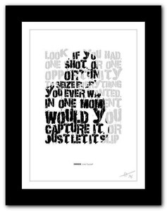 Eminem Lose Yourself Song Lyrics Typography Poster Art Print 22 Ebay