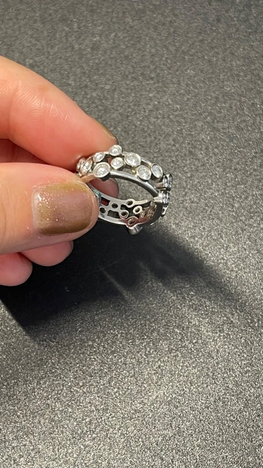 Tiffany & Co. PLATINUM BUBBLES DIAMOND RING 1.52 ct |  Size 5.25 - Image 4 of 4