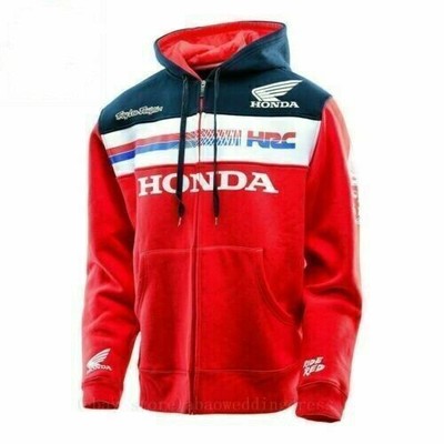 Rote Moto GP HONDA HRC Racing Herren Kapuze Kapuzenjacke Hoodie Motorradjacke*