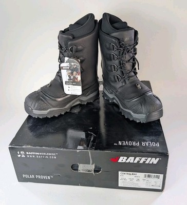 Baffin Men's Control Max Black Snow Boot - Round Toe - EPIC-M004 Size 7