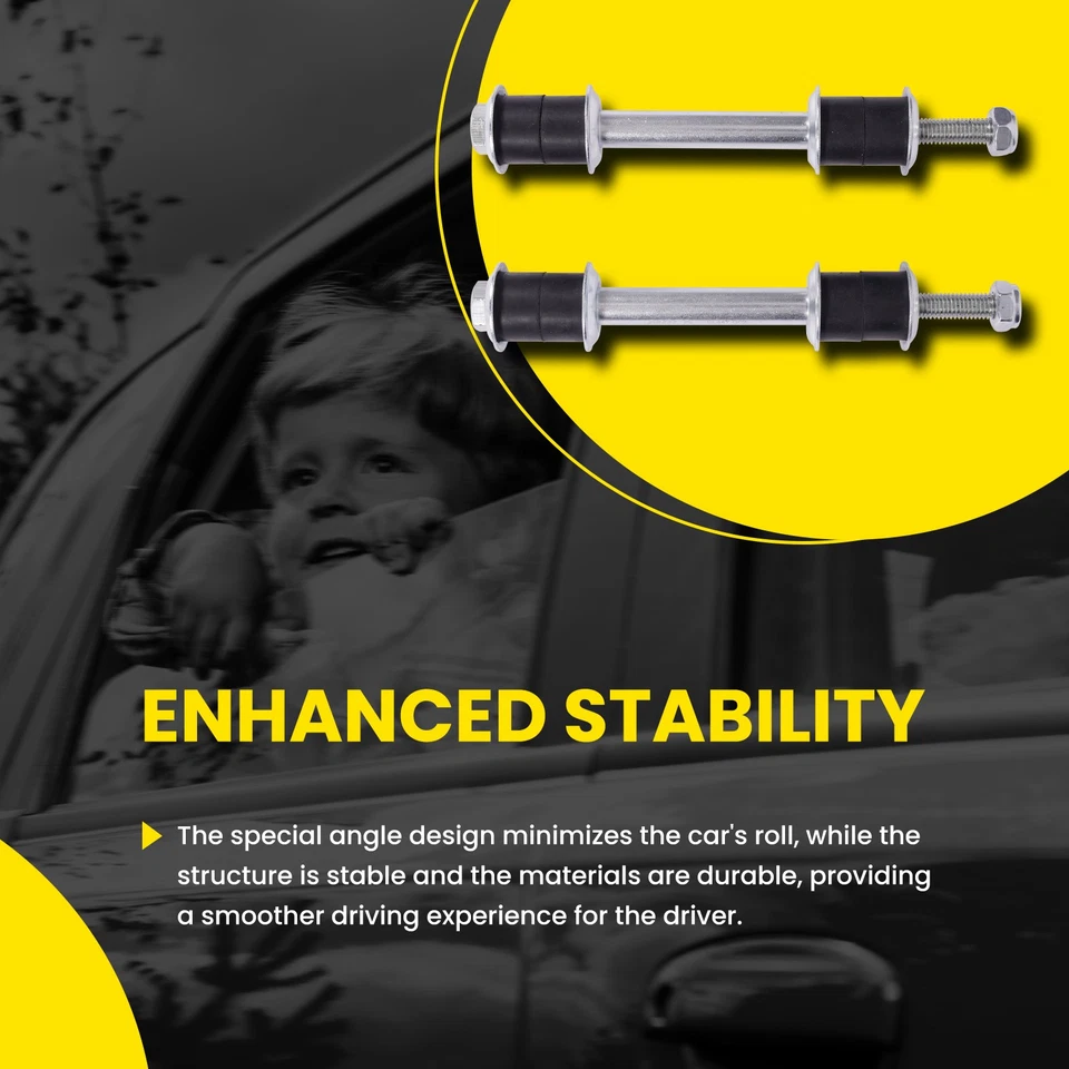 2x Eslabones de barra estabilizadora delantera para Ford Mercury Chevrolet Chrysler Dodge Buick Plymouth Foto 3 de 4