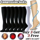 Compression Socks For Men & Women Varicose Veins Anti-Fatigue Flight Running NHS