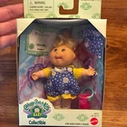Cabbage Patch Kids Baby Collectible Doll 5in Blonde Curly Hair Brown Eyes 1996