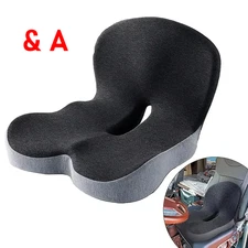Memory Foam Seat Cushion Lumbar Support Ergonomic Back Support for Office Car