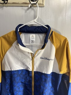 Walt Disney World 50th Anniversary Castle Windbreaker Zip Up Jacket M Hooded