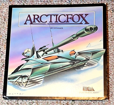 Arcticfox PC Big Box Game 86 Dynamix Electronic Arts CIB 5.25'' Floppy EA Release
