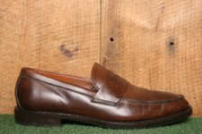 BROOKS BROTHERS Brown Leather Goodyear Welted Penny Loafers Sz. 8D - Made in USA