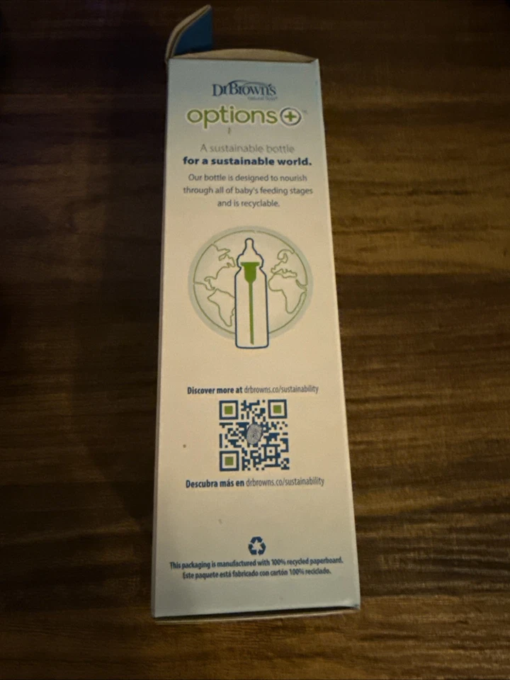 Opciones anticólicos Dr. Brown's Natural Flow + Biberón estrecho, 4 oz, 1 paquete Foto 4 de 4