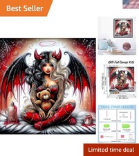 Gothic DIY Diamond Art Kits for Adults,Angel 5D Diamond Painting Kit for Begi...