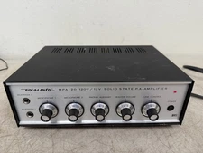 Realistic MPA-20 Solid State P.A. Amplifier  120V/12V