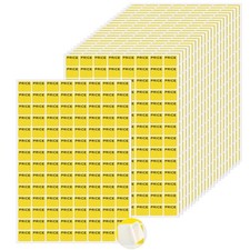 2464 Pieces Garage Sales Stickers Yellow Preprinted 8.5 x 12 inch, 