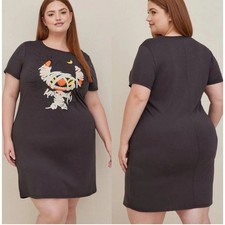 Torrid x Disney Lilo & Stitch Halloween Mini Triblend T-Shirt Dress Plus 1X