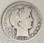1902-O Barber Half Dollar 90% Silver NO RESERVE!!