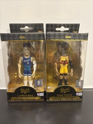 LaMelo Ball & Trae Young Gold Funko Premium Vinyl Figures