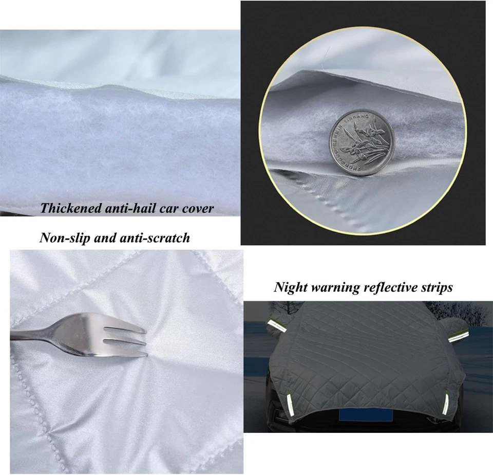 Car SUV/Truck/Sedan Half-Body Cover Winter Snow Ice Rain Frost Cover Outdoor Foto 4 de 4