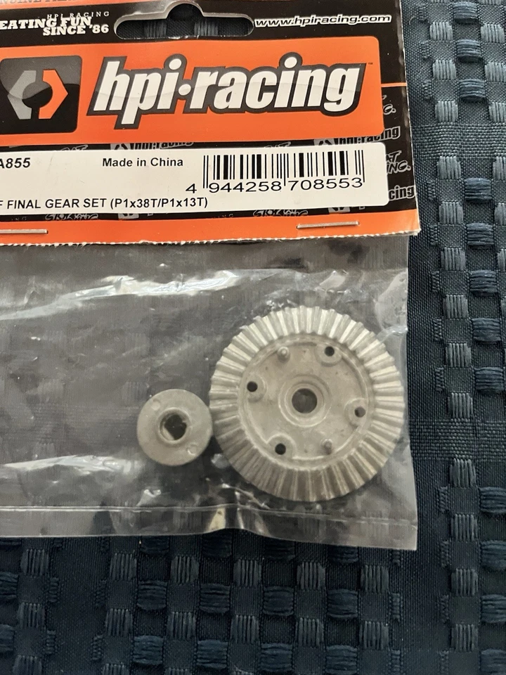 RC HPI Nitro RS4 MT Final Diff Gear Set Cast Metal Gray A855 Hobby Car Part Set - Image 2 of 4