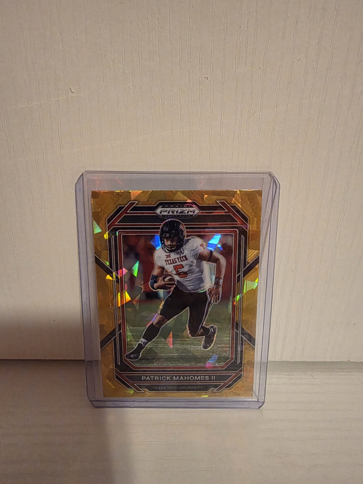 2023 Panini Prizm Draft Picks - Patrick Mahomes II #81 Gold Ice Prizm