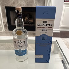 The Glenlivet Founder's Reserve Single Malt Scotch Whisky EMPTY Box & Bottle 750