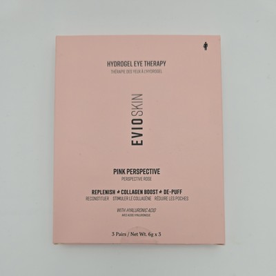 EVIO Skin Hydrogel Eye Therapy Pink Perspective 3 Pairs New SEALED Box Skincare