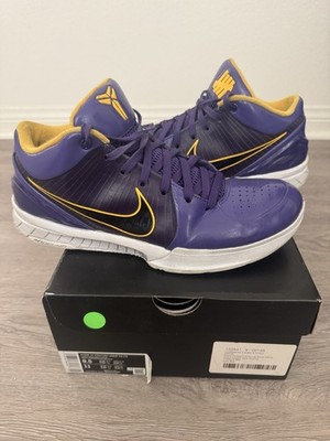 Undefeated x Nike Kobe IV 4 Protro Court Purple PE Size 9.5 Pre