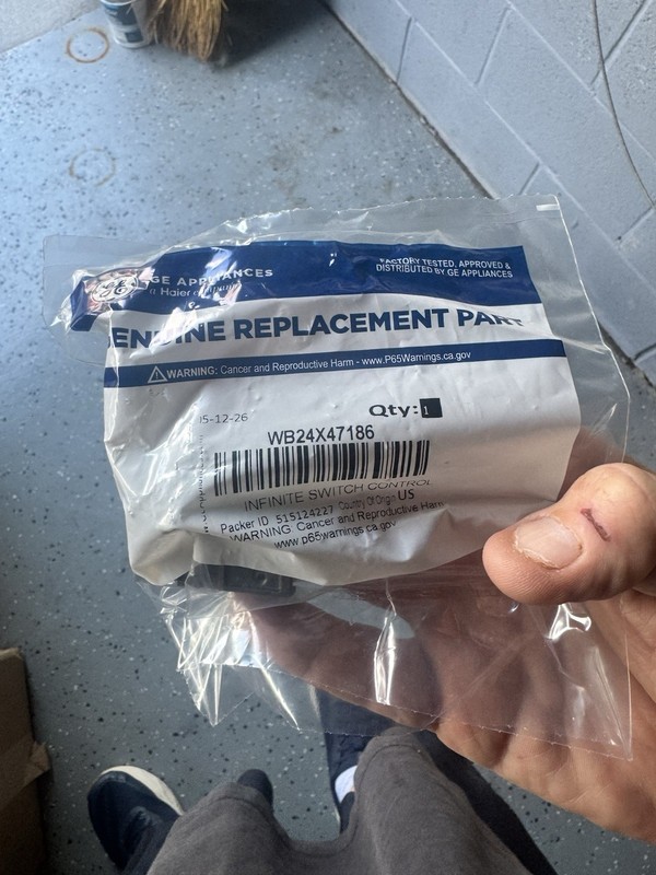 WB24X47186 Genuine OEM GE