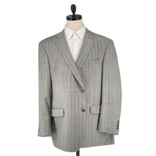 Daniel Cremieux Collection 54R Gray Loro Piana Wool Jacket Blazer Sport Coat