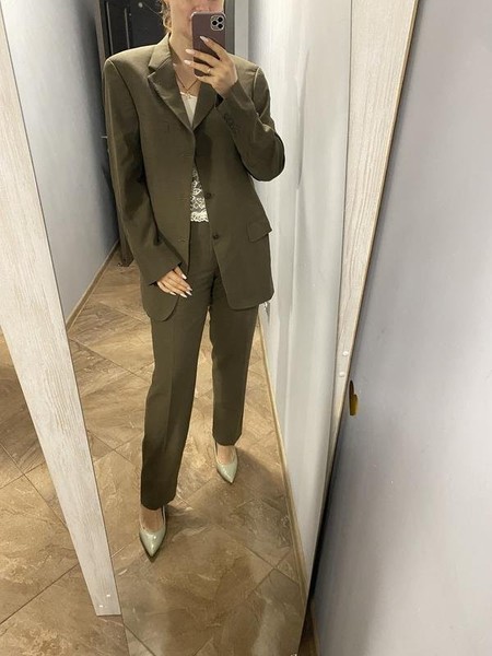 Women Barutti Suit Brown Wool L