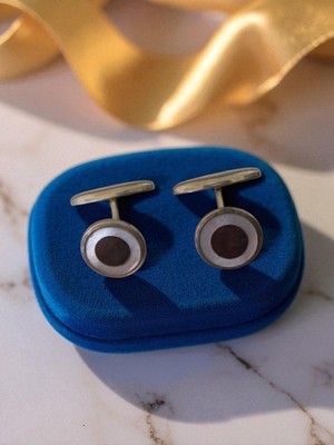 Broche Vintage En Nacre Authentique – Élégante, Bon état Général
