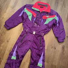 Mens Nevica Ski Suit One Piece Snowsuit Snow Bib Racing 22 Vintage 1980s Medium