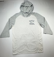 Nike Baseball Dri-Fit Pullover Hoodie Gray Men's Small