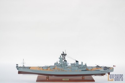 USS Missouri BB-63 1990 Schlachtschiff Modell - 100cm Handarbeit Holz Kriegss...