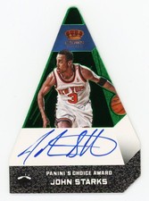 2012-13 Panini Preferred Crown Royale Green John Starks Auto 1/5 Choice Award SP