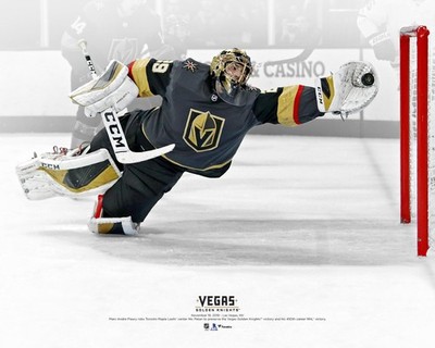 Marc-Andre Fleury Vegas Golden Knights Diving Save vs Toronto 16'' x 20'' Photo
