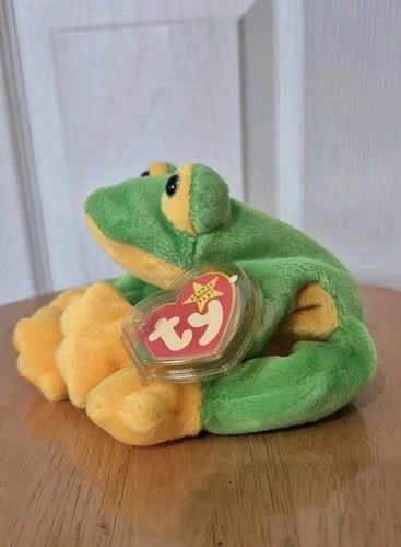 Ty Beanie Baby Smoochy Frog 1997 Vintage MWMTs *FREE SHIPPING