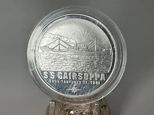 New ListingSS Gairsoppa .999 1 oz Silver Round + COA Certified Shipwreck Silver WWII U-boat