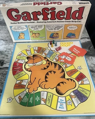 Garfield Board Game Vintage 1978 Parker Brothers #116 Almost Complete