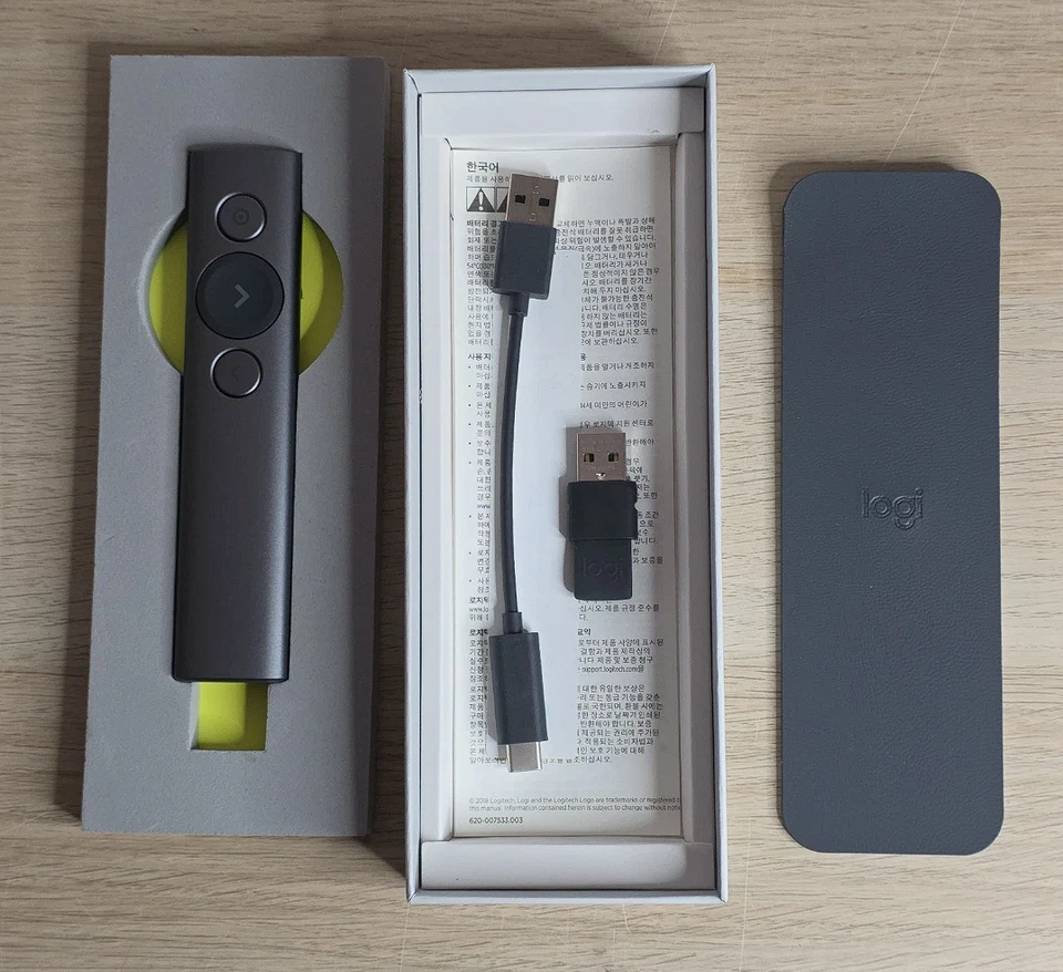 Logitech Spotlight Presentation Remote Slate Grey Untested / For Parts Only - Image 2 of 4