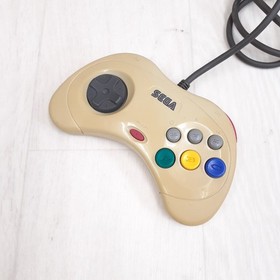 Sega Saturn Japanese white console bundle with 2 controllers & cables tested