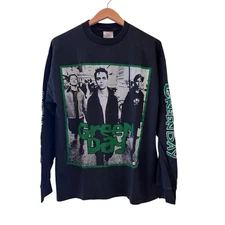 1994 GREEN DAY DOOKIE Vintage XL 90s Band Tour Long Sleeve Single Shirt REPRINT