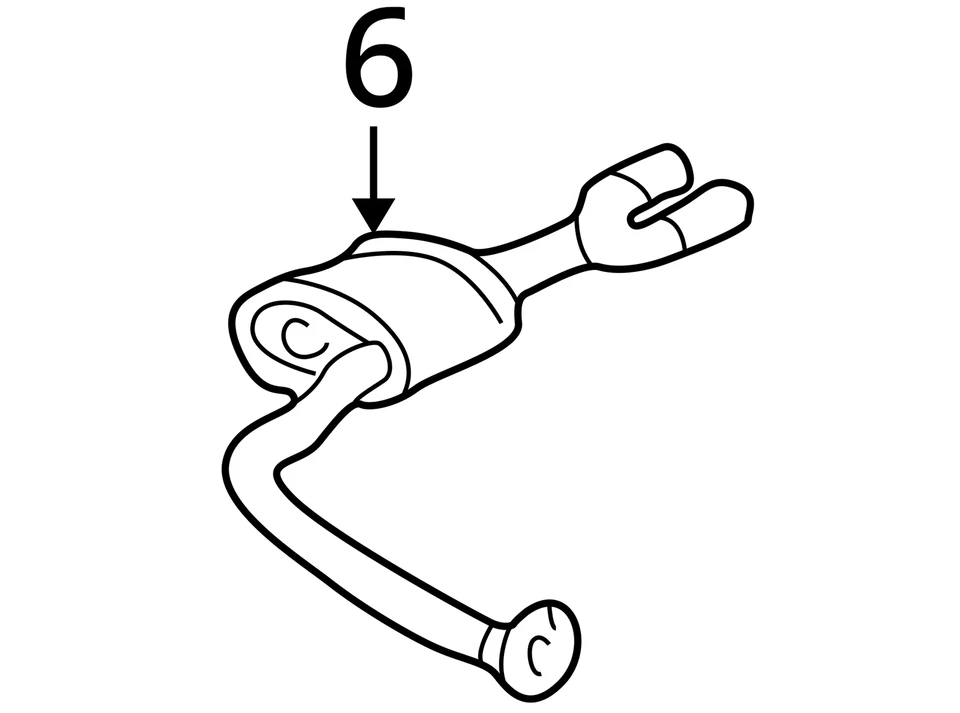 Silenciador Pontiac Chevrolet Sunfire Cavalier 1999-2000 EXH con Tai 22603140 nuevo OEM Foto 3 de 3