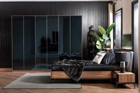 Schlafzimmer MöBel Komplett Set Garnitur Bett Nachttische Schrank 4Tlg.