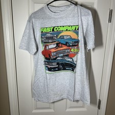 Vintage Racing TShirt L Made in USA Fast Company Super Stock Classic