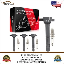 Ignition Coils & Iridium Spark Plugs Kit for Acura for TSX 2004-2008 2.4L